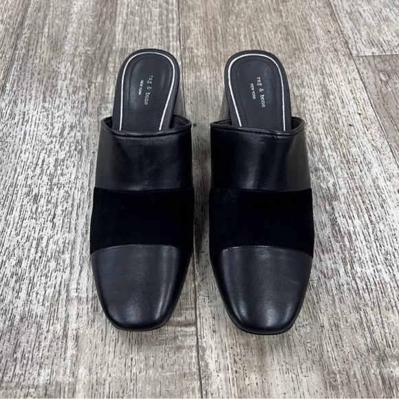 Closeout!▪️NIB Rag & Bone Millie Mule Slides in Black Multi-9 - Picture 4 of 7